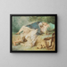 Amants dans un parc - Mihály Zichy — gerahmtes Bild an der Wand