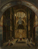 Innenansicht der Kathedrale von Sankt Sophia in Kiew - Mikhail Makarovich Sazhin — Ansicht des Kunstwerks