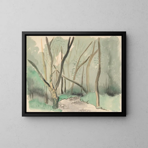 Herbstpark-Landschaft - Mikuláš Galanda — gerahmtes Bild an der Wand