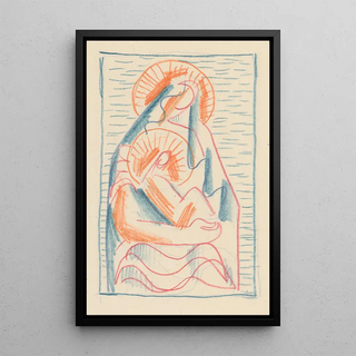 Mikul Galanda - Madonna with a child on her lap.webp