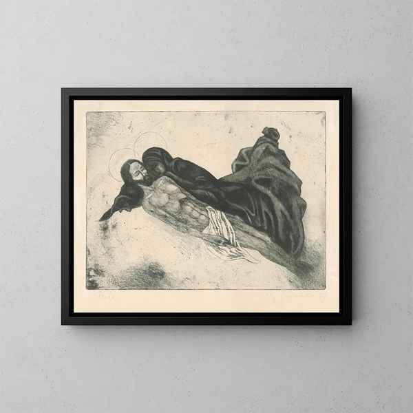 Pietà - Mikuláš Galanda — gerahmtes Bild an der Wand