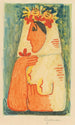 Frau mit Girlande - Mikuláš Galanda — Ansicht des Kunstwerks