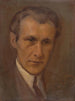 Porträt eines jungen Mannes von Milan Thomka Mitrovský — Öl auf Karton, 1920-1930