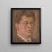 Portrait eines unbekannten Mannes - Milan Thomka Mitrovský — gerahmtes Bild an der Wand