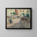 Markt in Myjava - Miloš Jiránek — gerahmtes Bild an der Wand