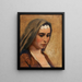 Tête d'une fille arabe - Miner Kilbourne Kellogg — gerahmtes Bild an der Wand