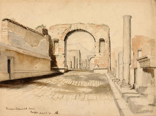 Eingang des Forums von Pompeji - Miner Kilbourne Kellogg — Ansicht des Kunstwerks