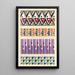 Portfolio von abstrakten Mustern Pl30 - Mizuki Heitaro — gerahmtes Bild an der Wand