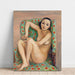 Reproduktion des Gemäldes Modell in einem grünen Sessel - Nils Dardel