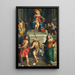 Madone en majesté avec des saints - Monogrammiste ED — gerahmtes Bild an der Wand