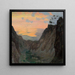 Nebelige Berge - Kazimierz Stabrowski — gerahmtes Bild an der Wand