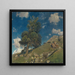Monte Rosa und Lärchen - Eugen Bracht — gerahmtes Bild an der Wand