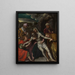 Die Auferstehung - Moretto da Brescia — gerahmtes Bild an der Wand
