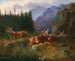 Hirsche in den Bergen - Moritz Müller — Ansicht des Kunstwerks