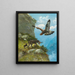 Gämse und Steinadler - Moritz Müller II — gerahmtes Bild an der Wand