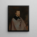 Portrait des Platzmajors Julius Sachs - Moritz von Schwind — gerahmtes Bild an der Wand