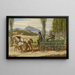 Die Landpartie Schwind und Bauernfeld auf einem Wagen - Moritz von Schwind — gerahmtes Bild an der Wand