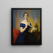 Portrait der Sängerin Caroline Hetzenecker - Moritz von Schwind — gerahmtes Bild an der Wand