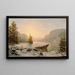 Landschafts-Gemälde des Winters - Mortimer L. Smith — gerahmtes Bild an der Wand
