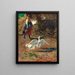 Die Mädchen mit Gänsen - Mosè Bianchi — gerahmtes Bild an der Wand