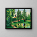 Der Park und der Teich des Schlosses Gressy - Moïse Kisling — gerahmtes Bild an der Wand
