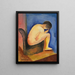 Ich setze mich nicht - Moïse Kisling — gerahmtes Bild an der Wand