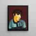 Portrait von Mme René Kisling - Moïse Kisling — gerahmtes Bild an der Wand