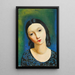 Kopf eines jungen Mädchens - Moïse Kisling — gerahmtes Bild an der Wand
