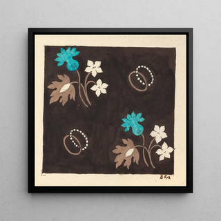 Motif floral pour textile imprimé II - Anonyme