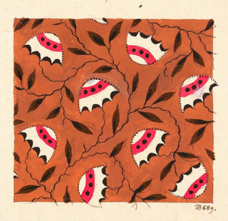 Motif floral pour textile imprimé II - Anonyme