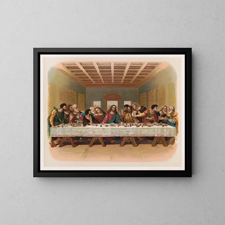 Das letzte Abendmahl - Müller Luchsinger Co — gerahmtes Bild an der Wand