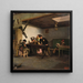 Musiker auf Wanderschaft in einer Taverne - Giovanni Battista Quadrone — gerahmtes Bild an der Wand