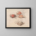 Studien von Krabben und Spinnen in Venedig - Myles Birket Foster — gerahmtes Bild an der Wand