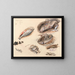 Studie von Fischen in Venedig - Myles Birket Foster — gerahmtes Bild an der Wand