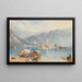 Vue de l'Isola Bella, lac Majeur, Italie - Myles Birket Foster — gerahmtes Bild an der Wand