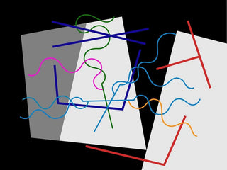 Barres et lignes ondulées - Myriam Thyes — Ansicht des Kunstwerks