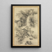 Landschaft mit Wasserfall - Nakabayashi Chikutō — gerahmtes Bild an der Wand