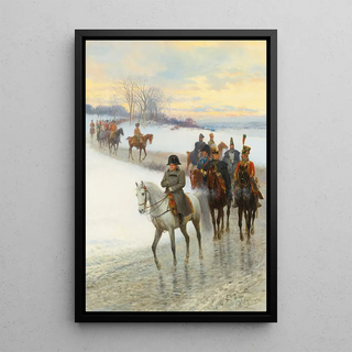 Napoleon, der seine Armee führt, von Jan Van Chelminski