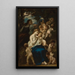 Eine Nymphe mit Amor - Narcisse Virgile Diaz de la Peña — gerahmtes Bild an der Wand