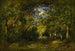 Allée en forêt bûcheronne courbée sous le poids de son fagot traces d'eau - Narcisse Virgile Diaz de la Peña — Ansicht des Kunstwerks