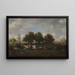 Landschaftsbild mit Hirschen - Narcisse Virgile Diaz de la Peña — gerahmtes Bild an der Wand