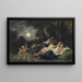 Der Schlaf der Nymphen bei Nacht - Narcisse Virgile Diaz de la Peña — gerahmtes Bild an der Wand