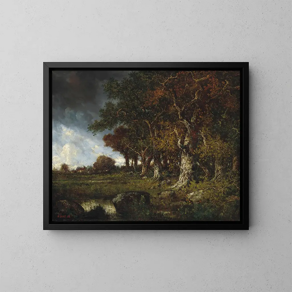 Le Bord de la Forêt aux Monts Girard Fontainebleau - Narcisse Virgile Diaz de la Peña — gerahmtes Bild an der Wand