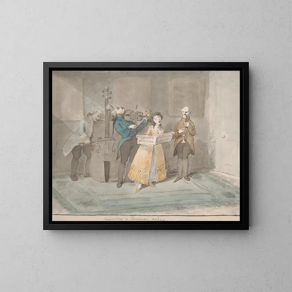 Conquérir un passage chromatique - Nathaniel Dance-Holland — gerahmtes Bild an der Wand