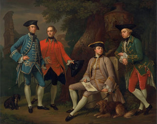 James Grant von Grant, John Mytton, der ehrwürdige Thomas Robinson und Thomas Wynne - Nathaniel Dance-Holland — Ansicht des Kunstwerks