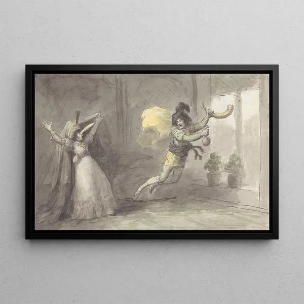 Theater-Szene - Nathaniel Dance-Holland — gerahmtes Bild an der Wand