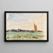 Les Broads du Norfolk au crépuscule - Nathaniel Hone le Jeune — gerahmtes Bild an der Wand