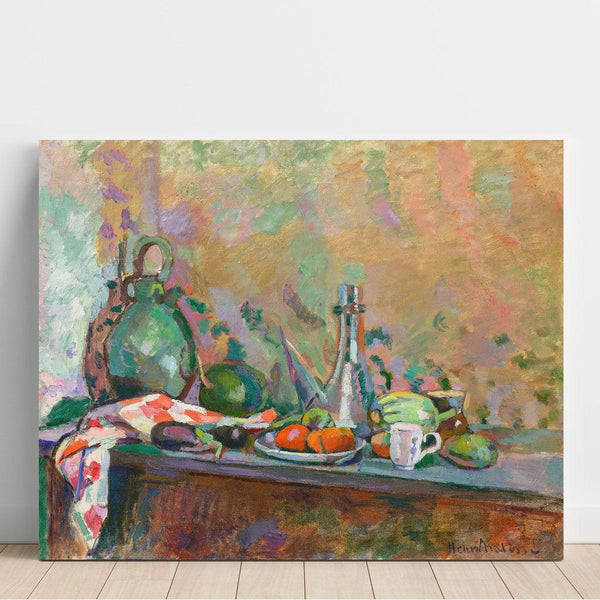 Reproduktion des Gemäldes Naturstillleben mit Purro, I - Henri Matisse