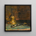 Stillleben mit Lampe - Édouard Vuillard — gerahmtes Bild an der Wand