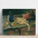Reproduktion des Gemäldes Stillleben mit blauer Flasche und gefiedertem Hühnchen - James Ensor